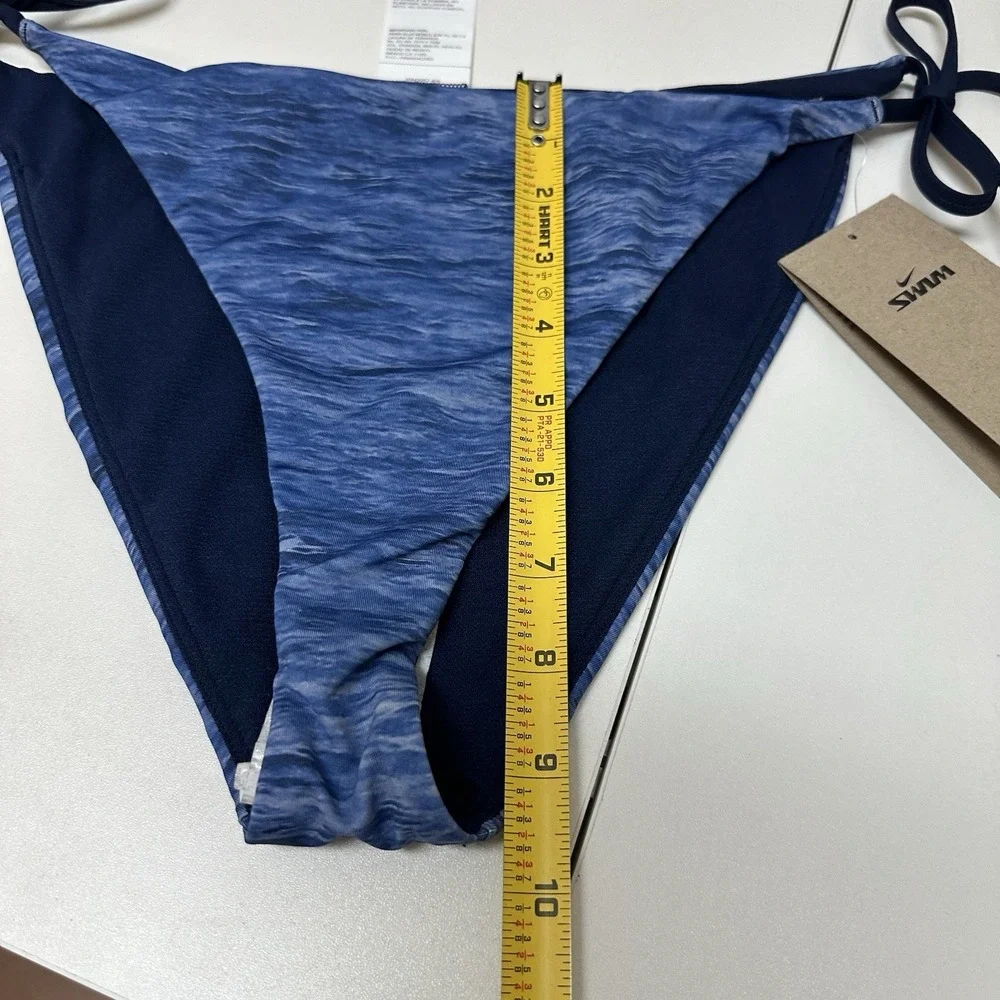 Nike Swim String Bikini Bottom Swimsuit Move to Zero Women's Size L NWT